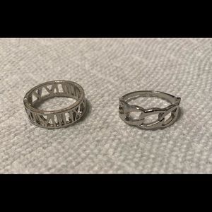 SHEIN Silver Rings